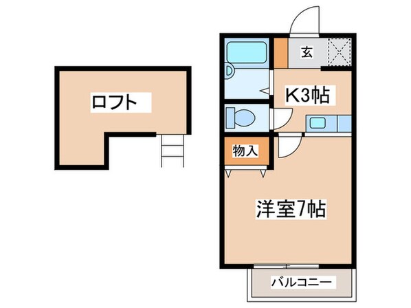 ハウスつくしんぼⅡの物件間取画像